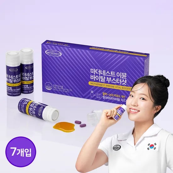 마더네스트 이뮨 바이탈 부스터 샷 특허듀얼팩 액상&정제 멀티비타민+눈건강 7개입, 1개