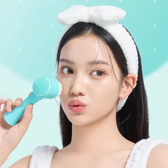 뷰티영 모공청소 실리콘 세안솔 2중 브러쉬 블랙헤드제거 피지관리 브러쉬 세안밴드 세트