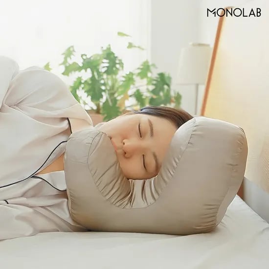 모노랩 눈주름 방지 베개 얼굴 눈밑 자국 압박 경추 옆잠 수면 뒤척임