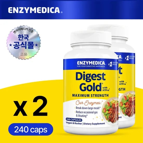 엔자이메디카 ATPro 다이제스트 골드 소화효소 240정, 2개