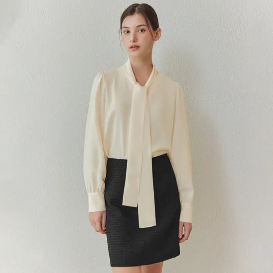 뉴 타이 블라우스 NEW TIE BLOUSE