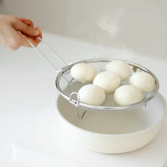 304 스텐 채반 찜기 19cm (탈부착 손잡이 포함) / 원형 핸들 채반 야채 찜기 스티머