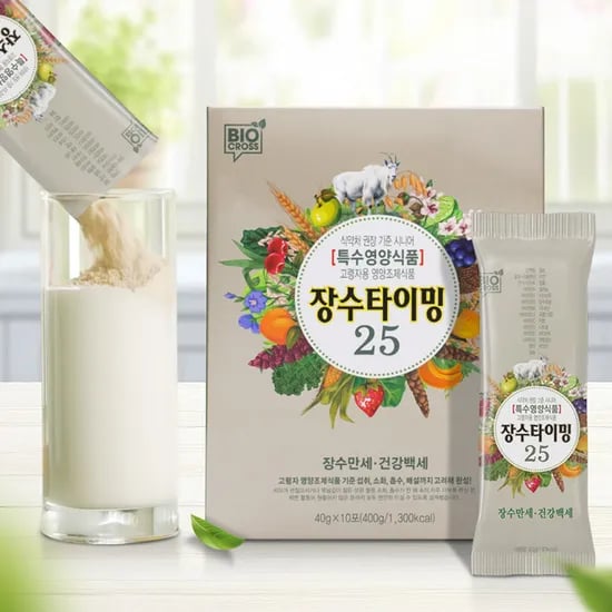 장수타이밍 25 31포 장수만세 건강백세 시니어 특수영양식품 고령자용 부모님 건강식 산양유