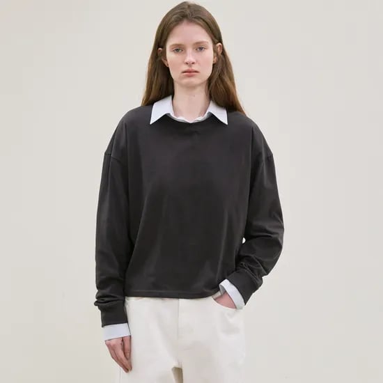 comfort sweat shirt (charcoal)