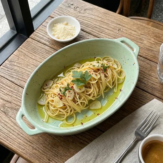 루체 세라믹 타원 그라탕기 파스타볼 오션그린