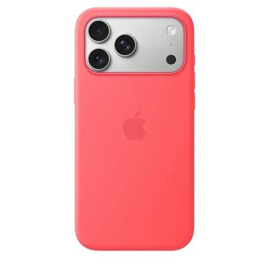 애플 정품 케이스 아이폰 17 Pro Max, 실리콘, 브라이트 구아바