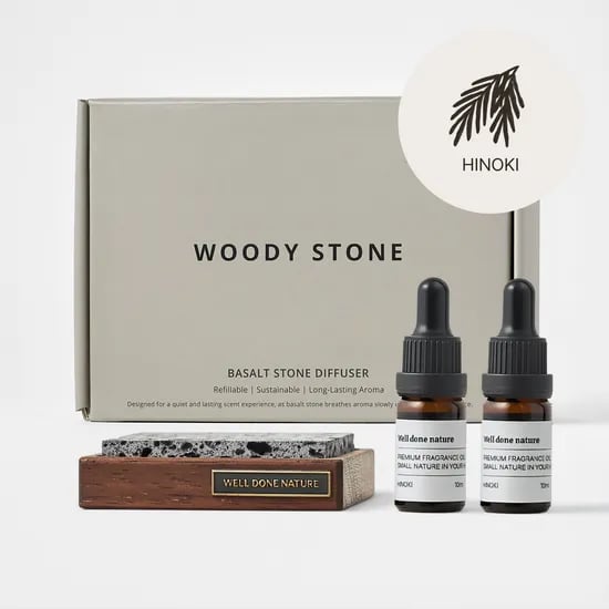 웰던네이처 우디 스톤디퓨저 더블세트 디퓨저오일 히노키향 10ml X 2병