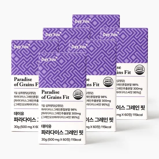 데이유 파라다이스 그레인 핏 60정, 6개