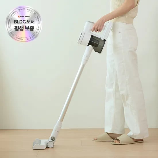 26년 신제품 홈마블 무선청소기 차이슨 원룸 머리카락 강력흡입 BLDC 가벼운 딥클린 화이트, 청소기