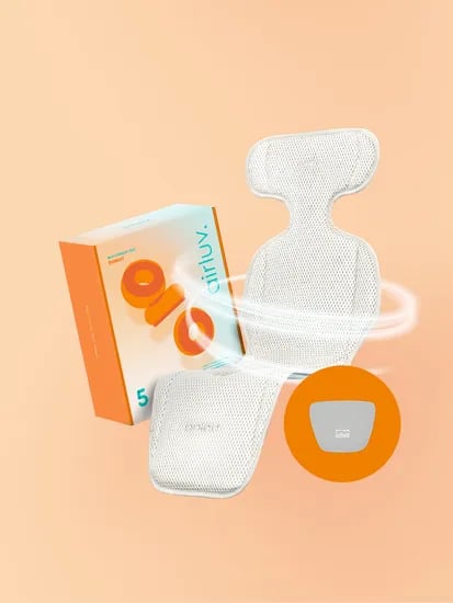 폴레드 에어러브5 도넛  통풍 쿨시트 유모차 카시트 라이너 (보조배터리 미포함)