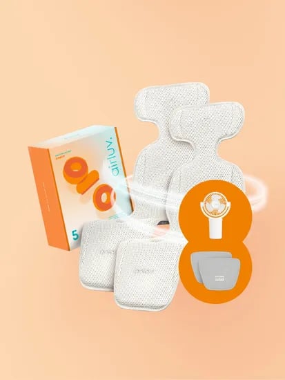 폴레드 에어러브5 도넛 통풍 쿨시트 유모차 카시트 라이너 (보조배터리 미포함)