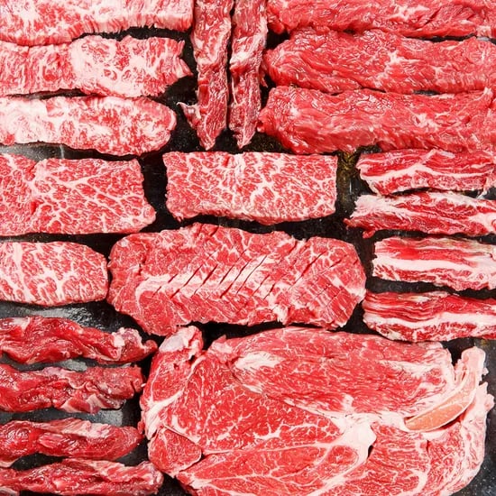 소고기 200g 우삼겹 안창살 부채살 소갈비살 등심추리