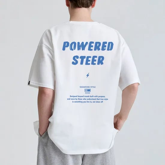 STEER 프린팅 오버핏 그래픽 반팔 티셔츠 7color