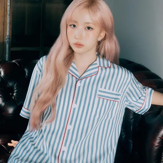 실크핏 토브 반팔 카라 커플 잠옷 세트 여름 홈웨어