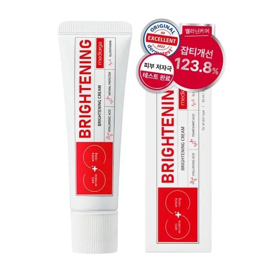 3+3 최대혜택  메디올가 브라이트닝 크림 기미 잡티 미백케어 30ml, 6개