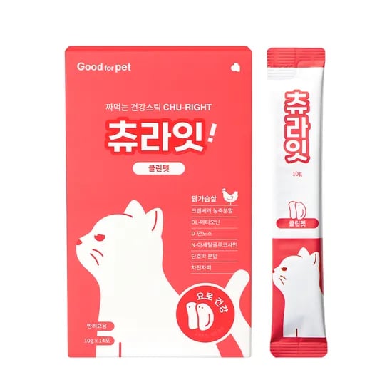 굿포펫 츄라잇 고양이 영양제 유산균 간식 장+요로, 140g, 1개