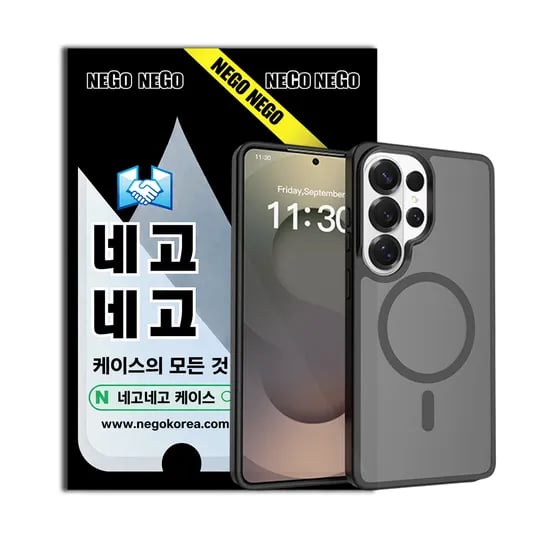 맥세이프 케이스 강력자력 변색방지 내장범퍼 블랙, 갤럭시S26 울트라