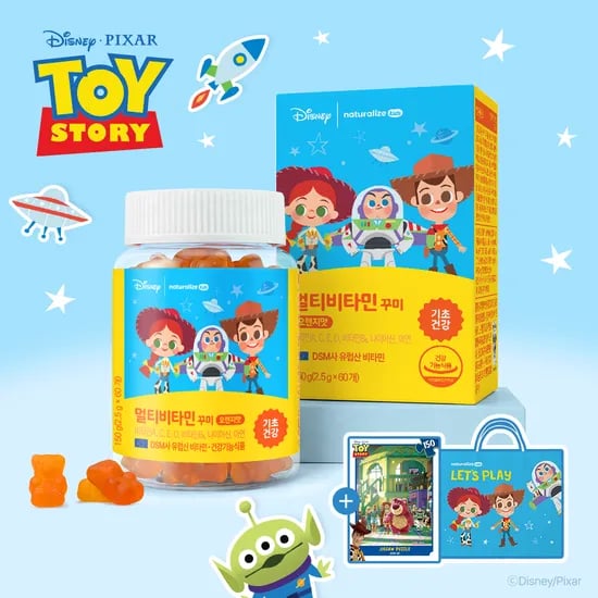 멀티비타민 꾸미 토이스토리 에디션 기획세트 + 퍼즐, 쇼핑백 포함