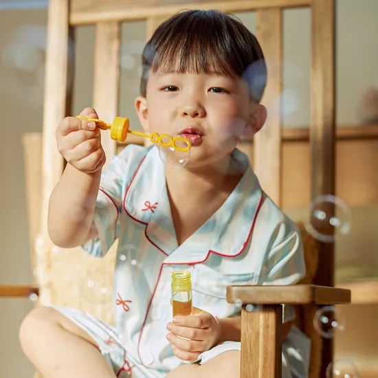 실크핏 보니 여름 반팔 카라 키즈 잠옷 세트
