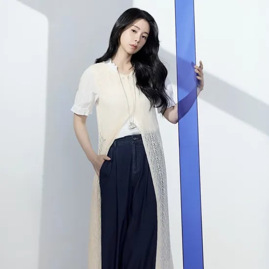 더엣지 [2종세트] 26SS 크로셰 롱 베스트가디건
