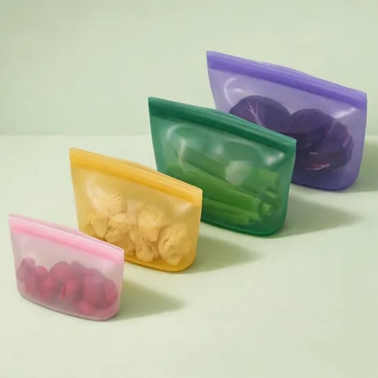 플래티넘 실리콘 스탠딩 지퍼백 /푸드백 냉동 보관 냉장고 밀폐용기 핑크, 500ml, 1개