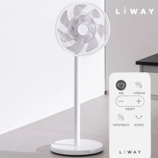 저소음 BLDC선풍기 무소음 스탠드 가정용 선풍기 리모컨형 LWDC12R