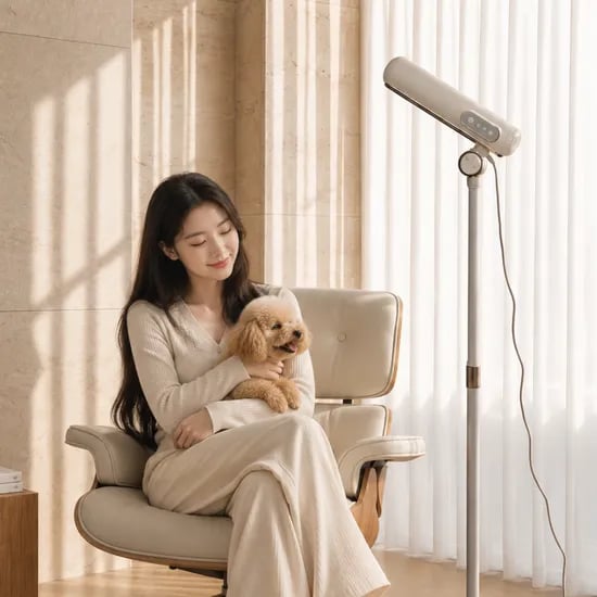 제니퍼룸 BLDC 스탠딩 헤어드라이기 프로 핸즈프리 스탠드 드라이어 가정용미용실