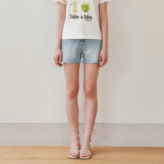 워싱 데님 쇼츠 WASHED DENIM SHORTS / LIGHT BLUE