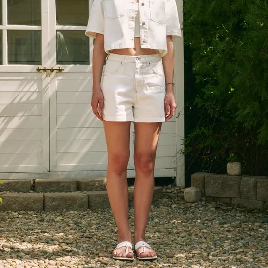 스티치 데님 쇼츠 STITCH DENIM SHORTS / WHITE