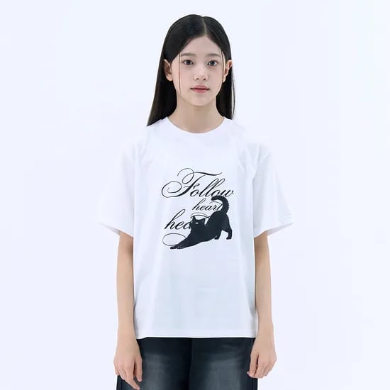더데이걸 캐릭터 박시핏 티셔츠 TGRA26518
