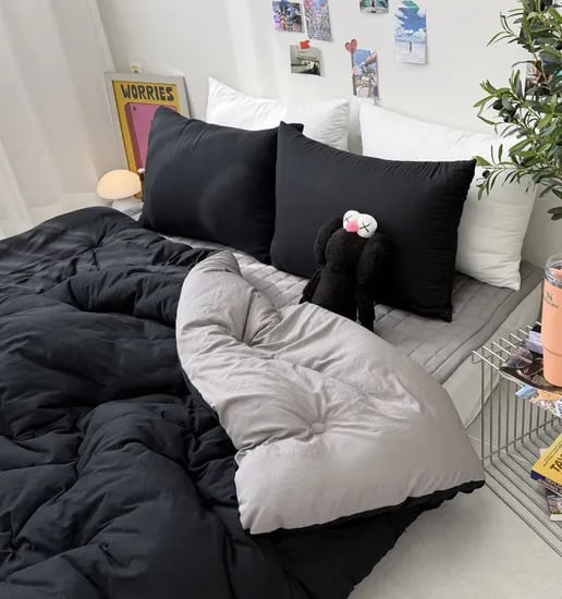 보들 말랑 부드럽고 포근한 워싱 양면 차렵이불 국산 신학기 간절기 쿠키앤크림 SS 슈퍼싱글 27,900원