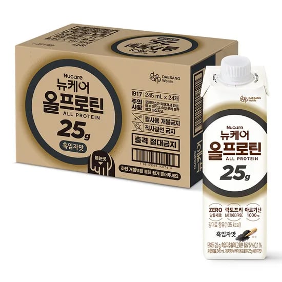 뉴케어 올프로틴 흑임자맛 단백질음료 245ml, 24개