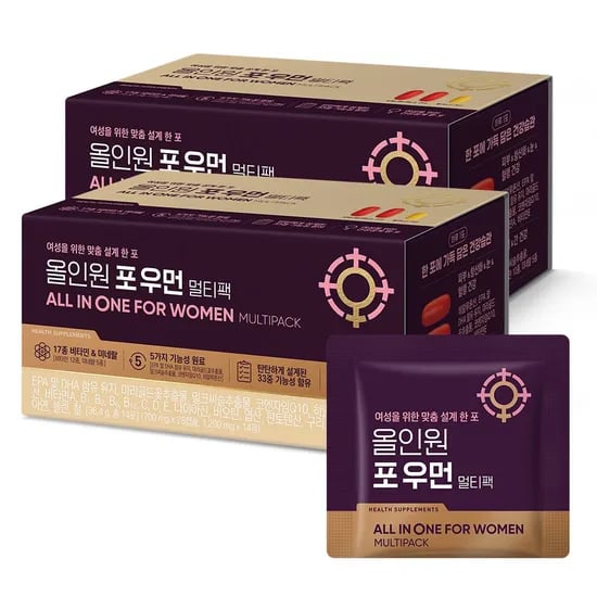 웰라이프 올인원 포 우먼 멀티팩 14포, 2개