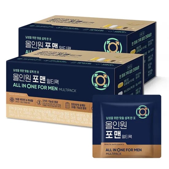 웰라이프 올인원 포 맨 멀티팩 14포, 2개