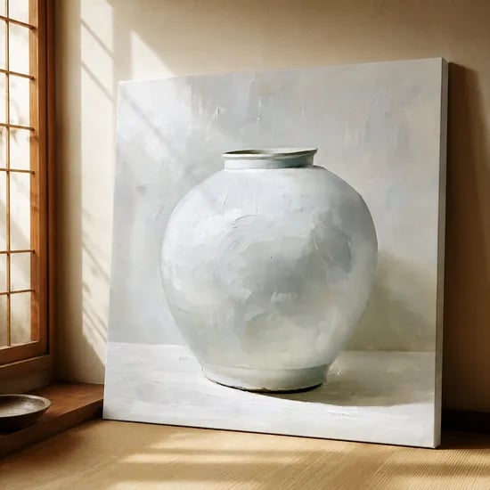 달항아리 그림 액자 캔버스 유화 느낌 32x32cm 28,900원