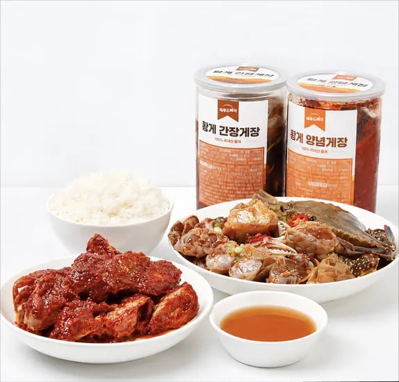 국내산 황게 금게 간장 양념 게장 암꽃게 수제 순살 게장 1kg