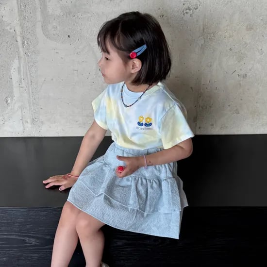 밀리밤 여아 물나염 상하 세트 MLRT26451