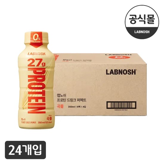 랩노쉬 프로틴 드링크 퍼펙트 곡물, 350ml, 24개