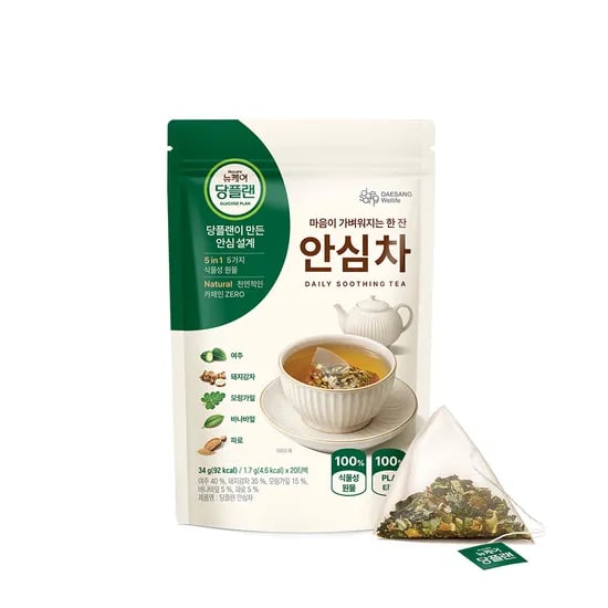 뉴케어 당플랜 안심차 여주 돼지감자 모링가잎 34g, 20개입, 1개