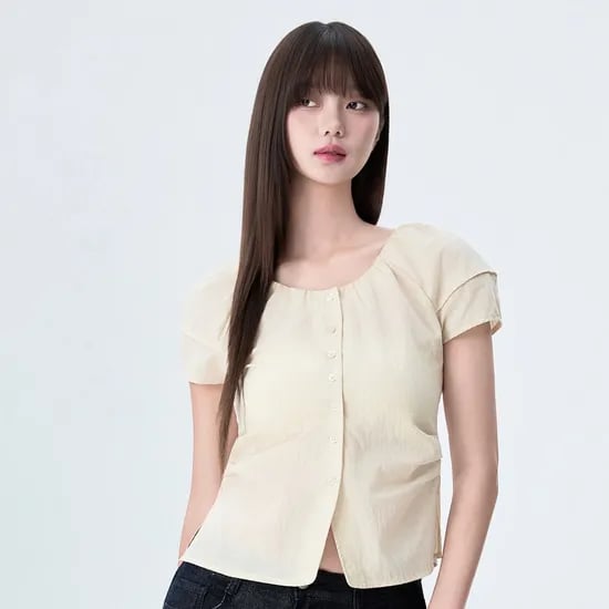 U넥 셔링 브라우스_MIWBWG707G 24,950원