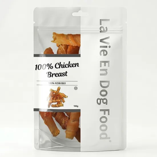 라비앙독 강아지 건강한 수제 간식 치킨롤리폴리, 100g, 1개