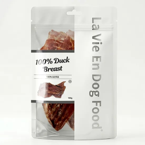 라비앙독 강아지 건강한 수제 간식 오리육포, 100g, 1개