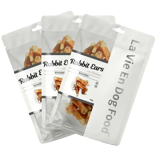 라비앙독 강아지 건강한 수제 간식 토끼귀치킨말이, 100g, 3개