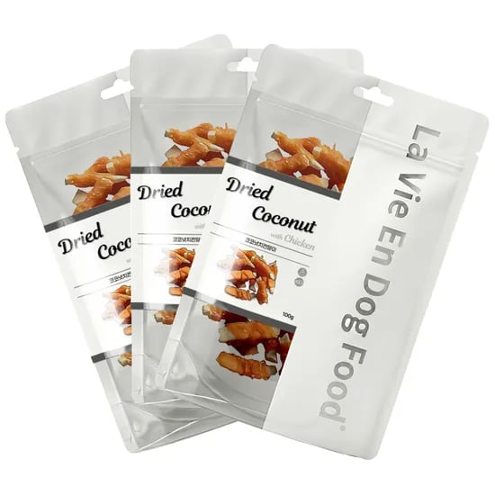 라비앙독 강아지 건강한 수제 간식 코코넛치킨말이, 100g, 3개