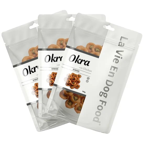 라비앙독 강아지 건강한 수제 간식 오크라치킨, 100g, 3개