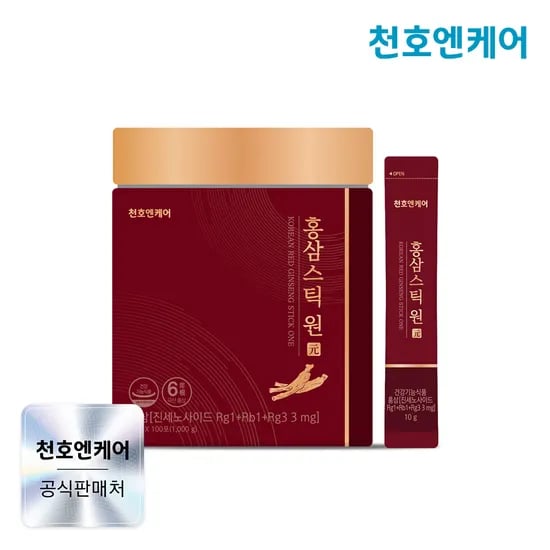 천호엔케어 강원도 6년근 홍삼진액 면역력 홍삼스틱 원 100포, 1개