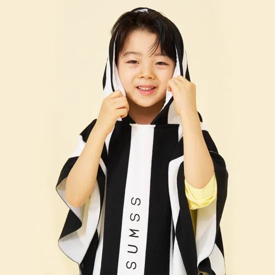썸쓰 유아 비치 가운 후드 타올 판초 아기 어린이 키즈 물놀이 초등학생