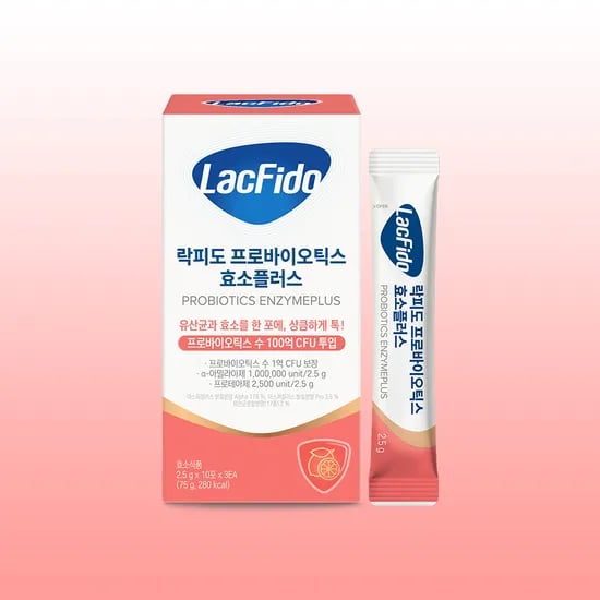 락피도 프로바이오틱스 효소플러스 유산균 100억CFU 투입 레몬맛 30포, 1개