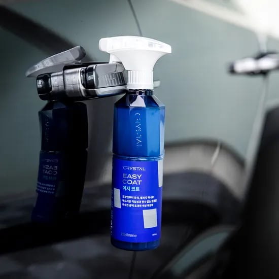 크리스탈 이지코트 물왁스 올인원 유리막코팅제 도장 휠 광택제 500ml
