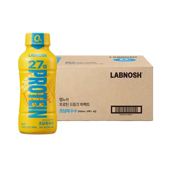 랩노쉬 프로틴 드링크 퍼펙트 초당옥수수, 350ml, 24개
